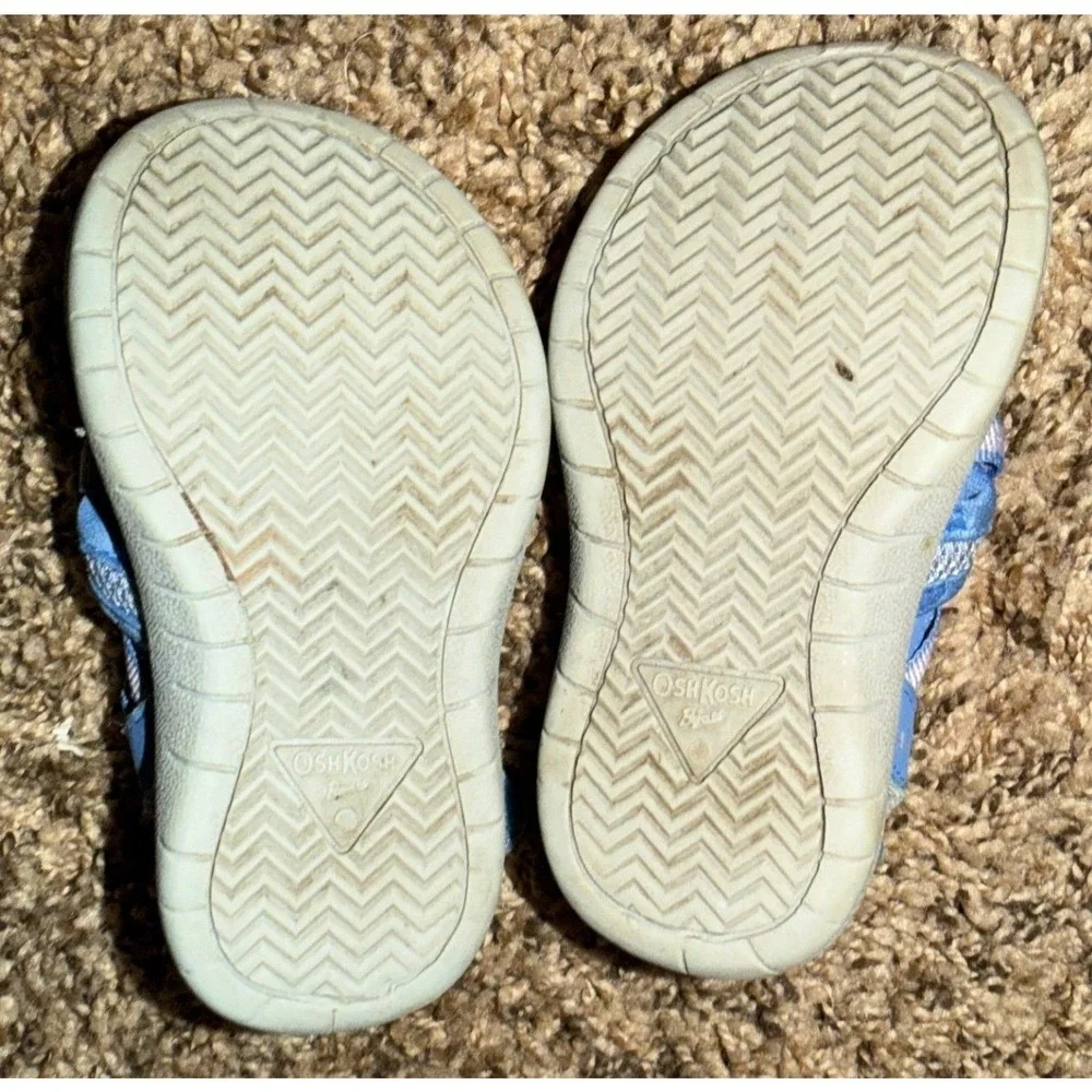 OshKosh B'Gosh-Girls' Myla-G Mesh Athletic Bump Toe Sandals Periwinkle & Lilac 5